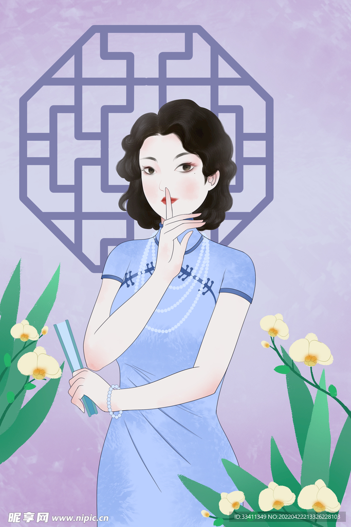 复古旗袍女装图片