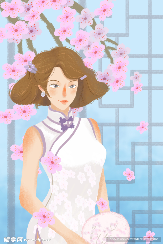 复古旗袍女装图片