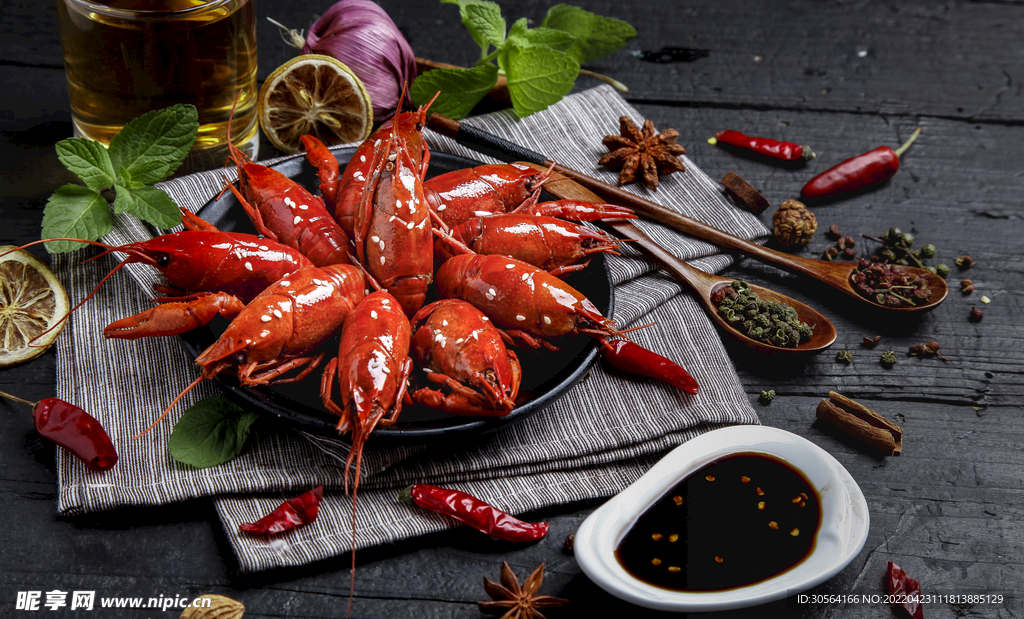 麻辣小龙虾美食