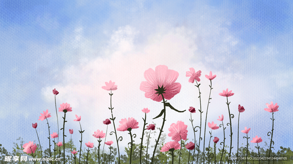  春季鲜花海报图片