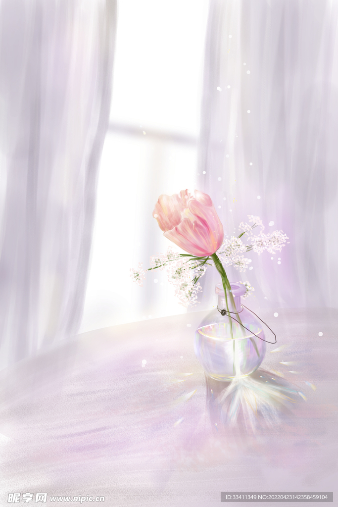 春季鲜花海报图片