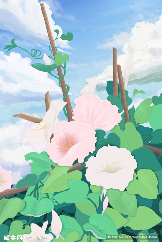 春季鲜花海报图片