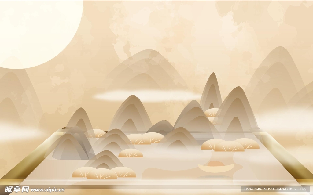 卷轴背景