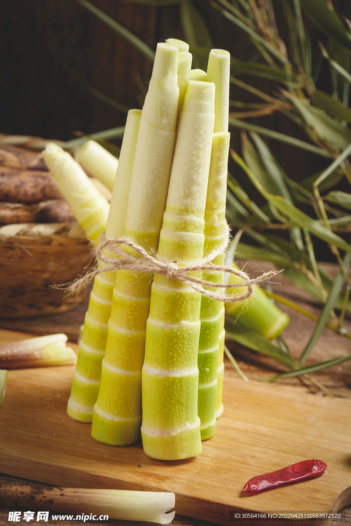 新鲜竹笋食材