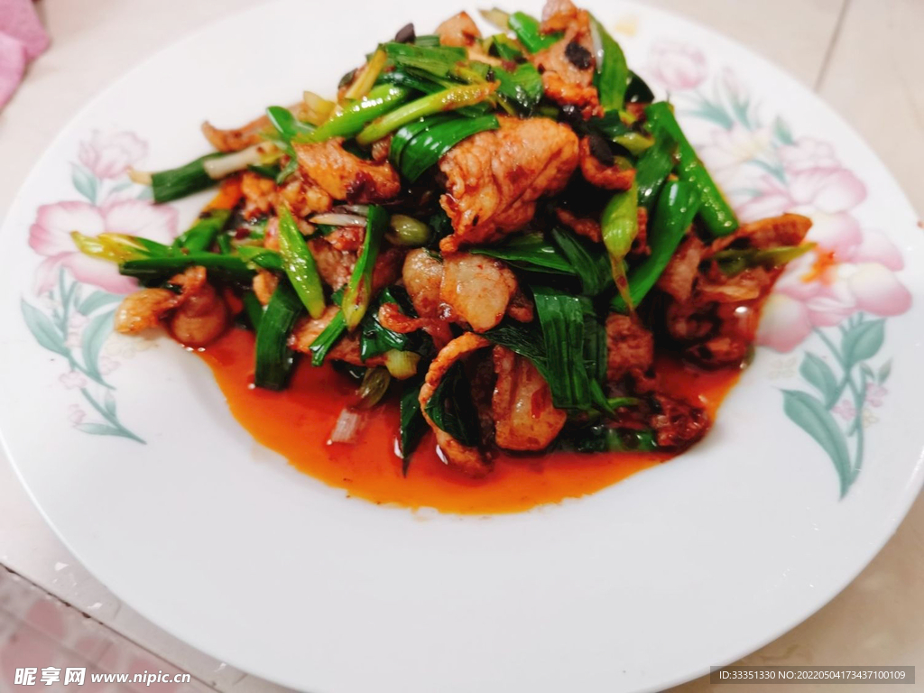 蒜苗盐煎肉
