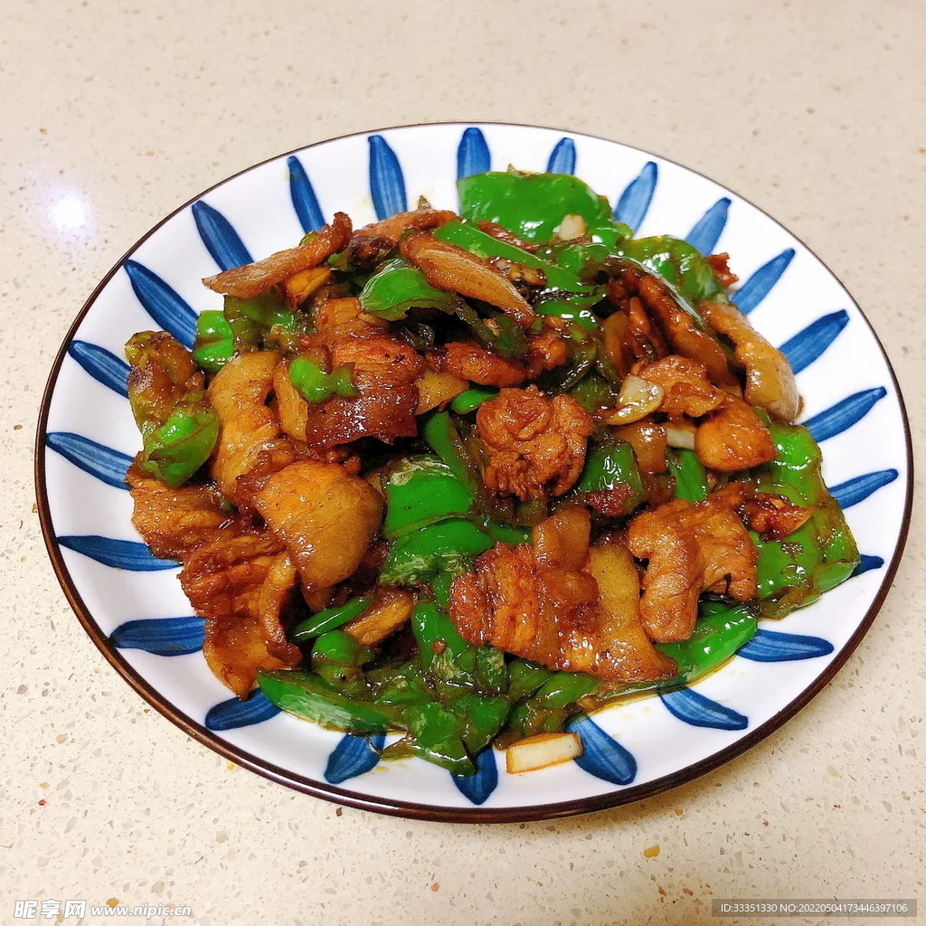 青椒盐煎肉
