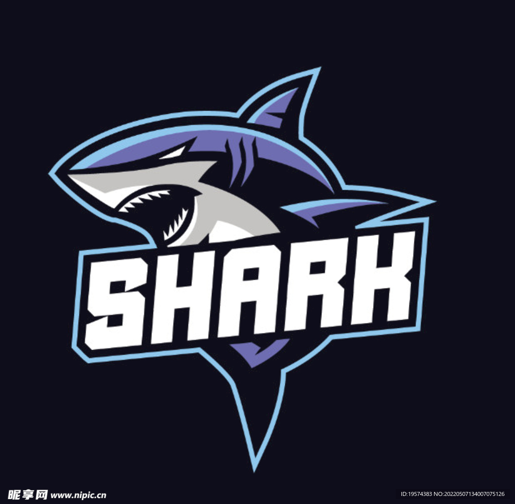 大鲨鱼动物卡通