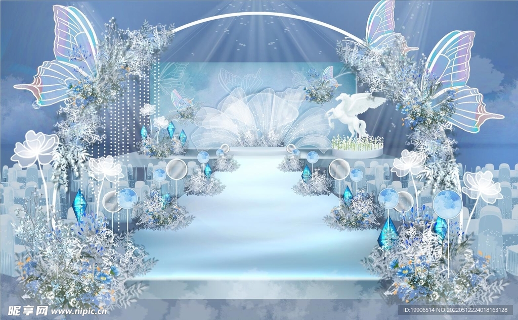蓝色梦幻婚礼
