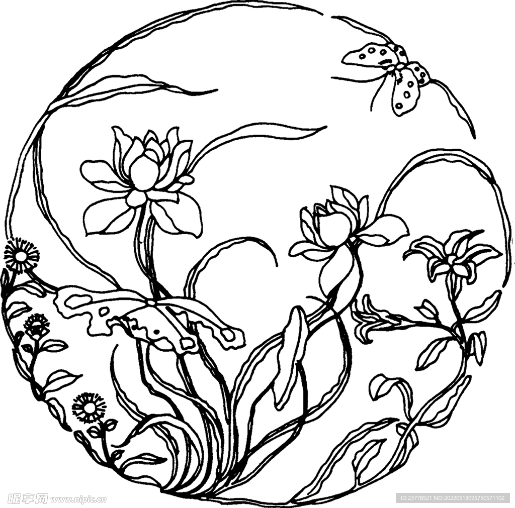 古风素材花
