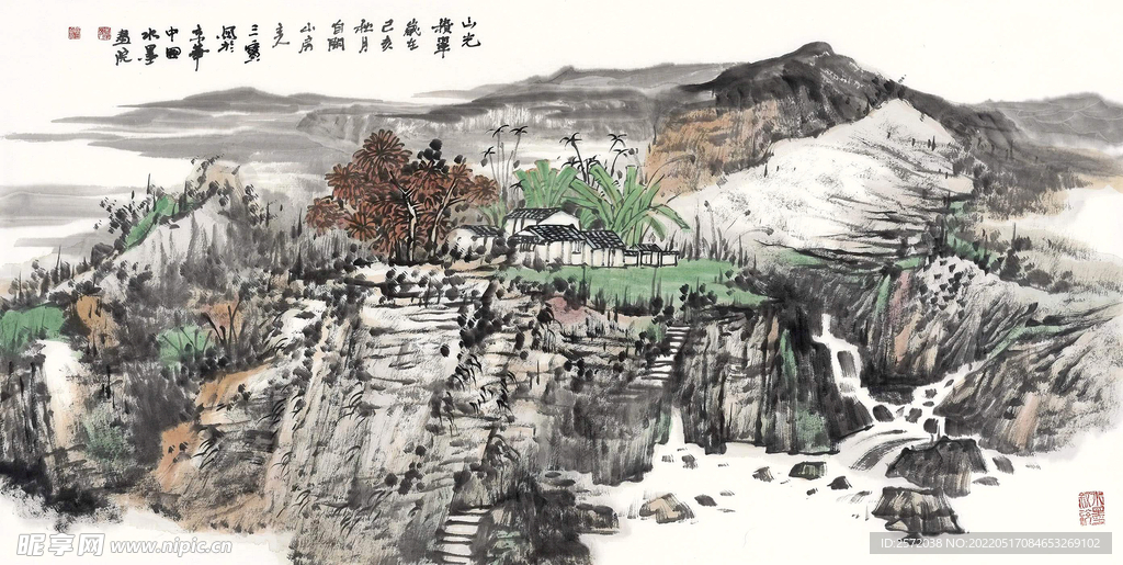 山光积翠
