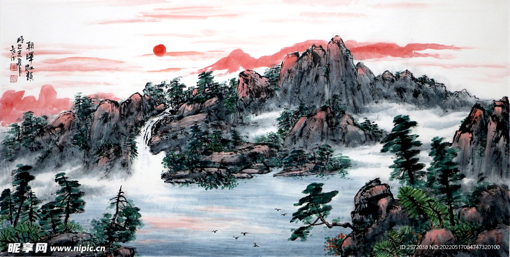 朝晖红韵