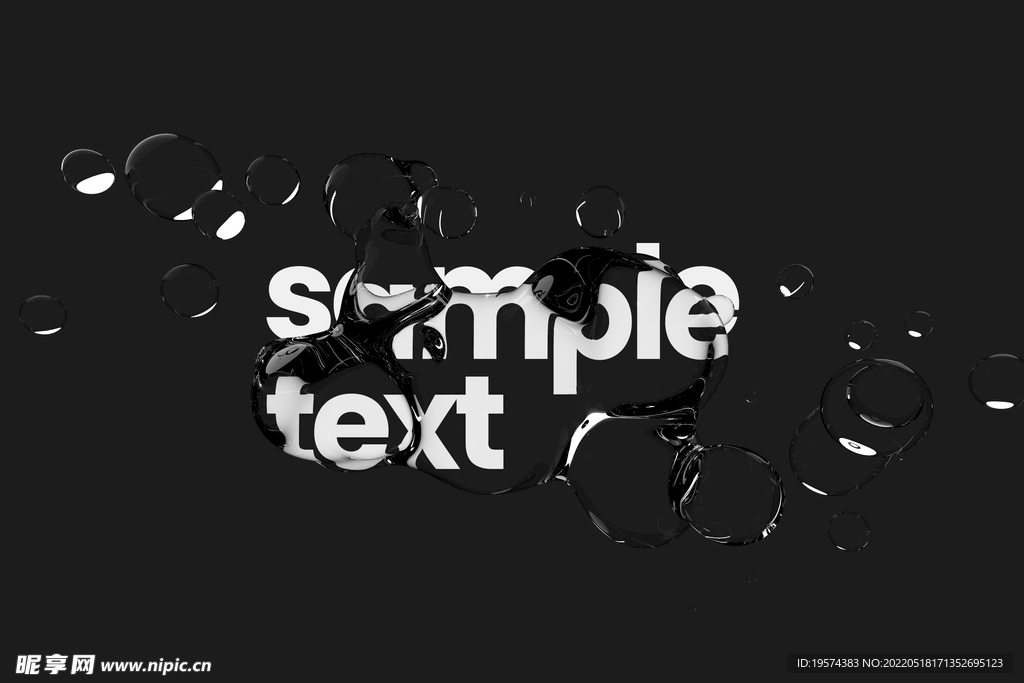 水珠字体