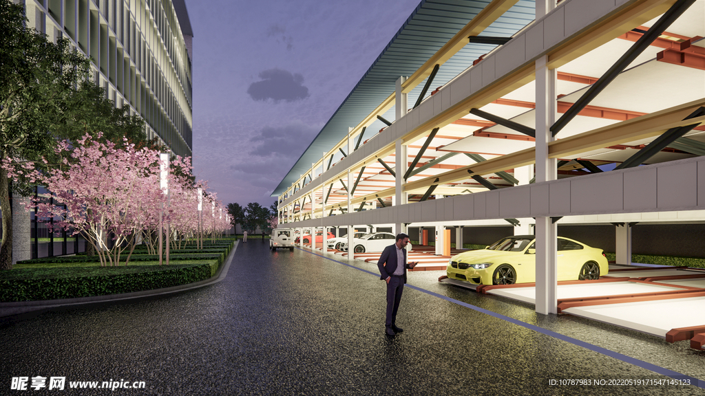 停车场建筑效果图