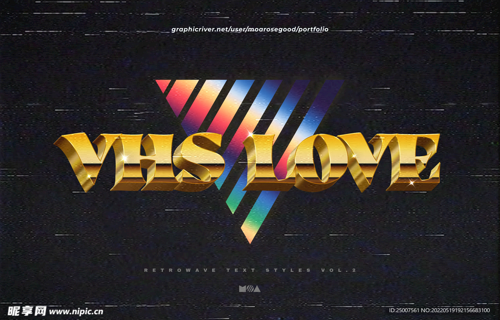 PS文字效果  