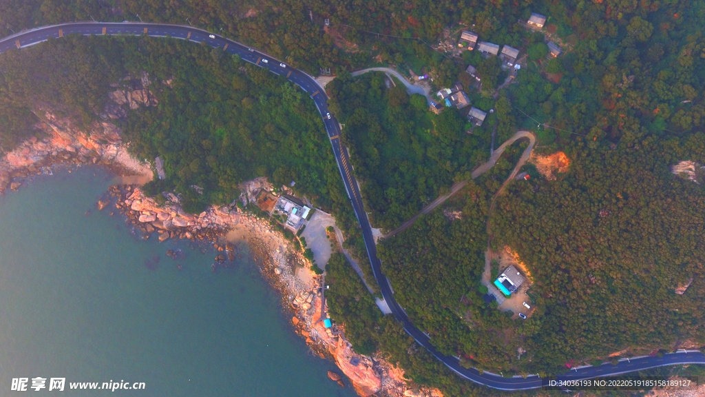 海岸红叶