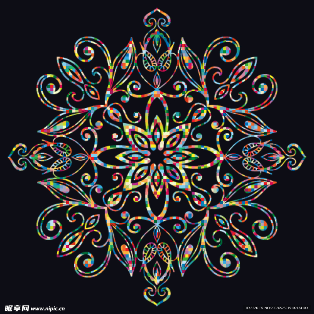 欧式花纹