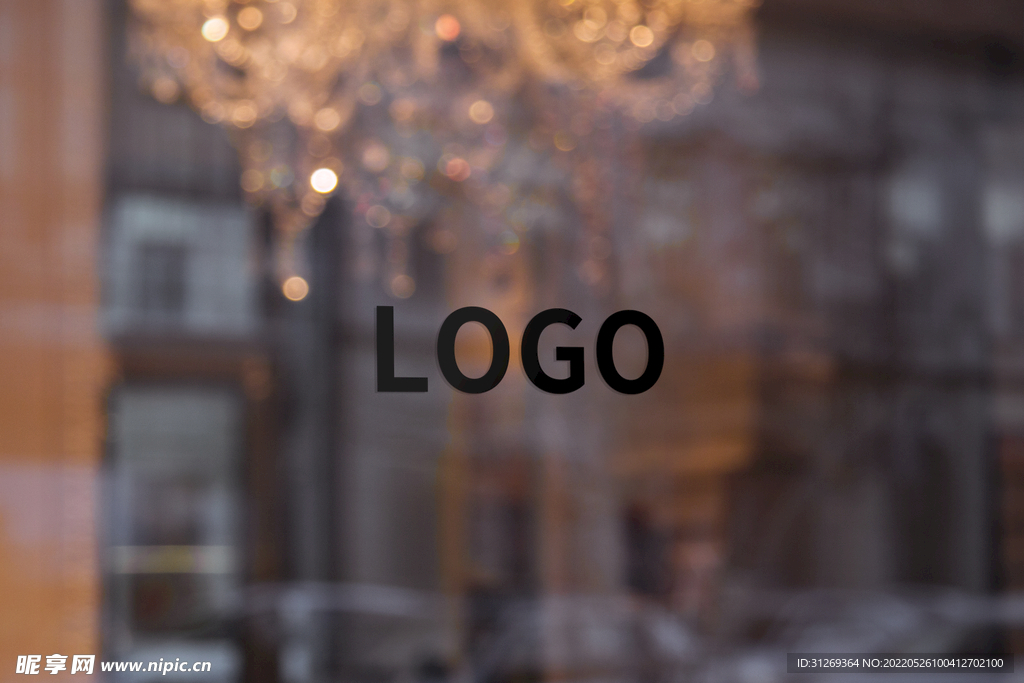 玻璃样机logo效果图VI视觉