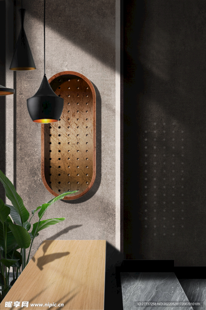 真实墙面墙角拐角小场景合成背景