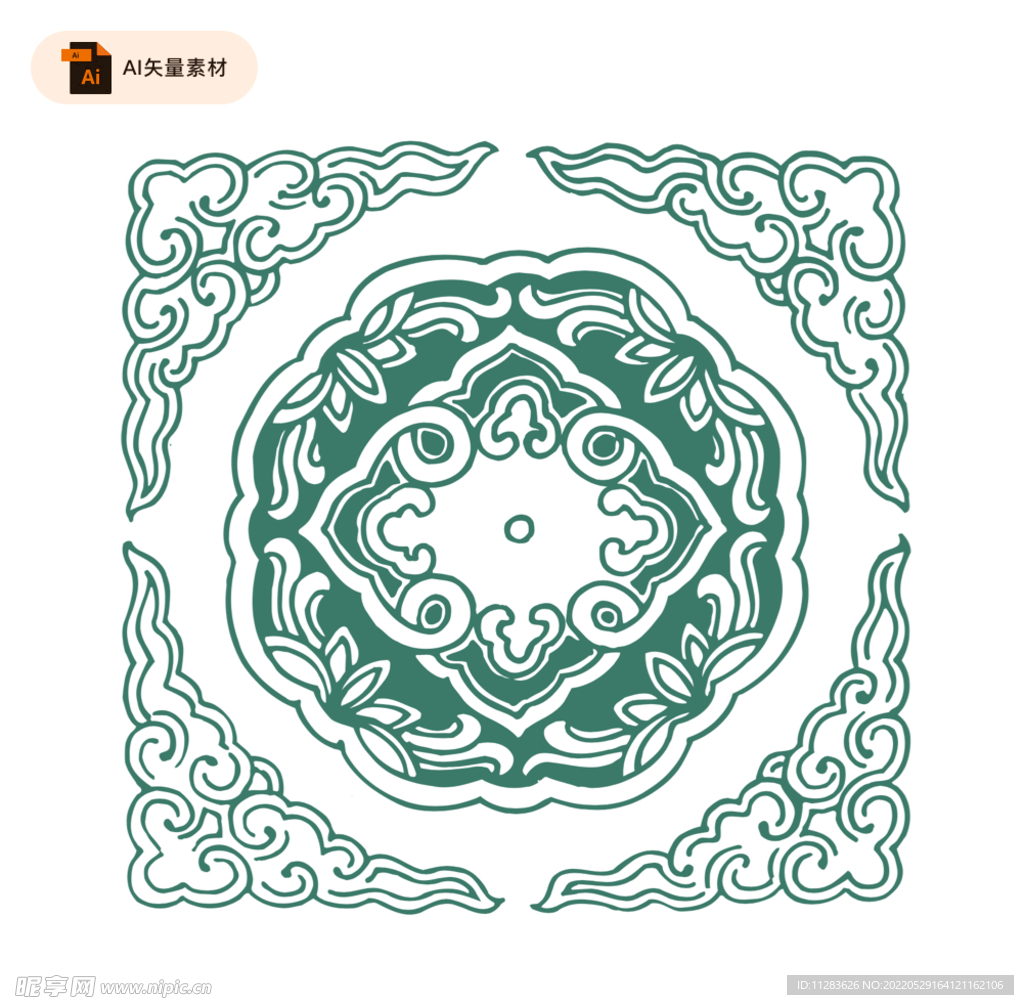 中式古典装饰花纹