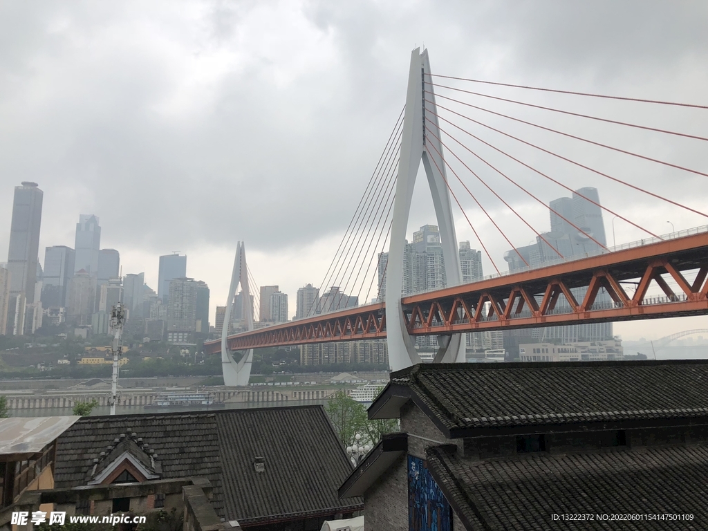 重庆森林 千厮门大桥 长江