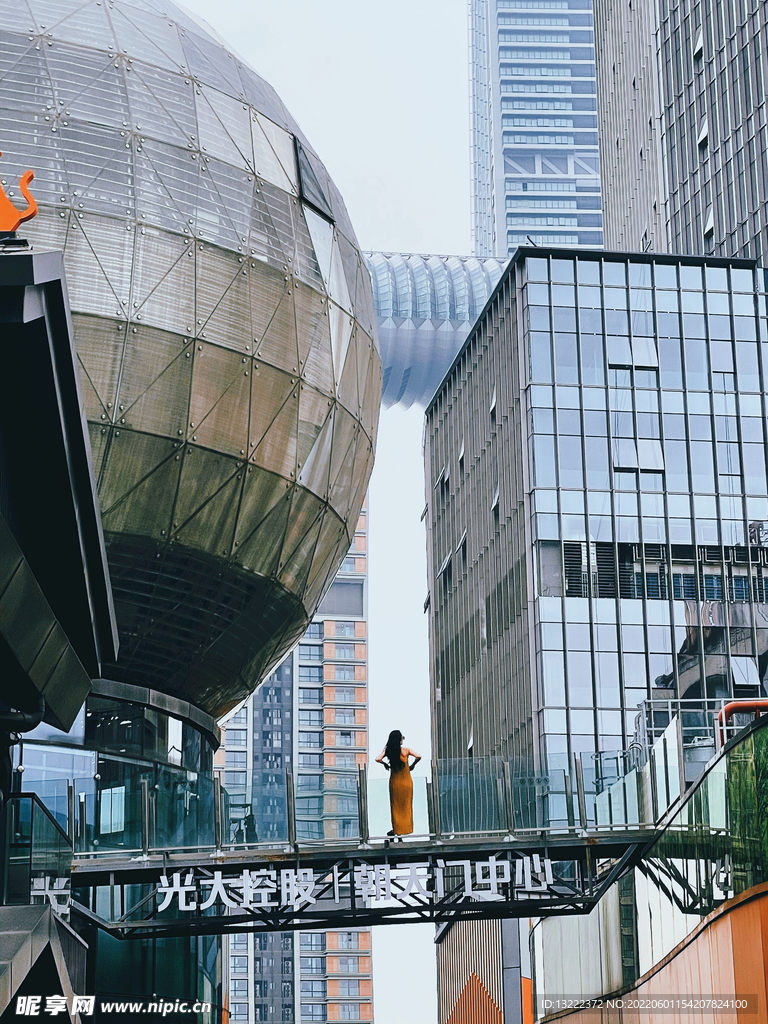重庆 建筑 天空 金属 光大