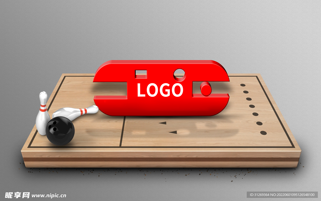 运动logo样机