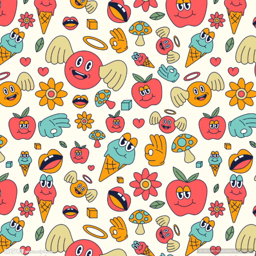 苹果冰淇淋ok花朵