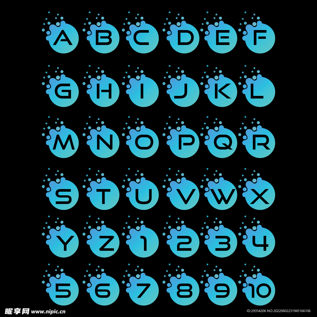 数字字母设计图片