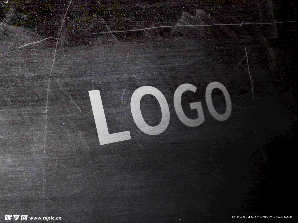 logo 样机黑色效果图
