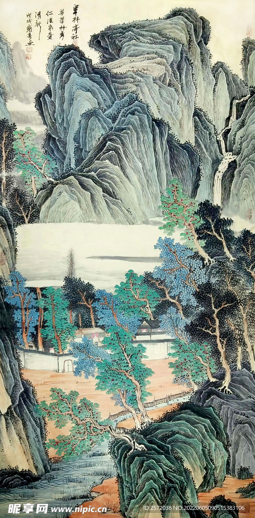 溪山秀丽