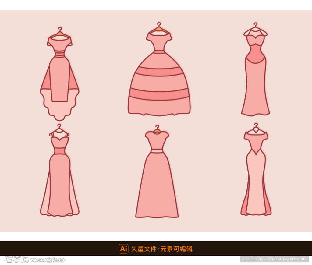 婚纱礼服图标