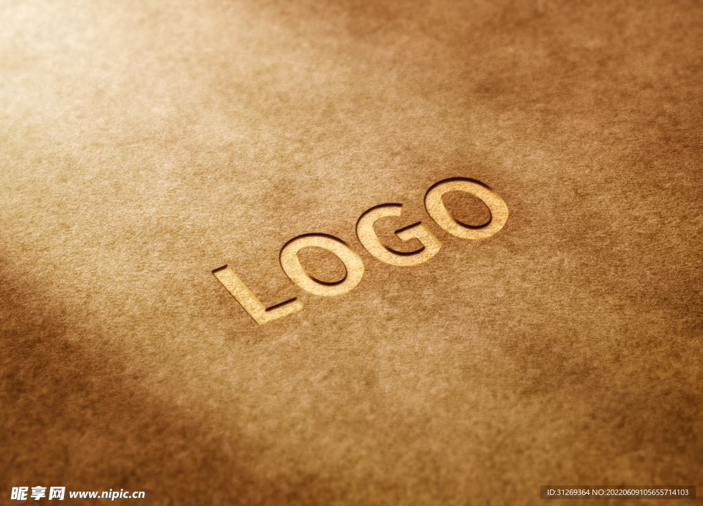 logo样机俯视