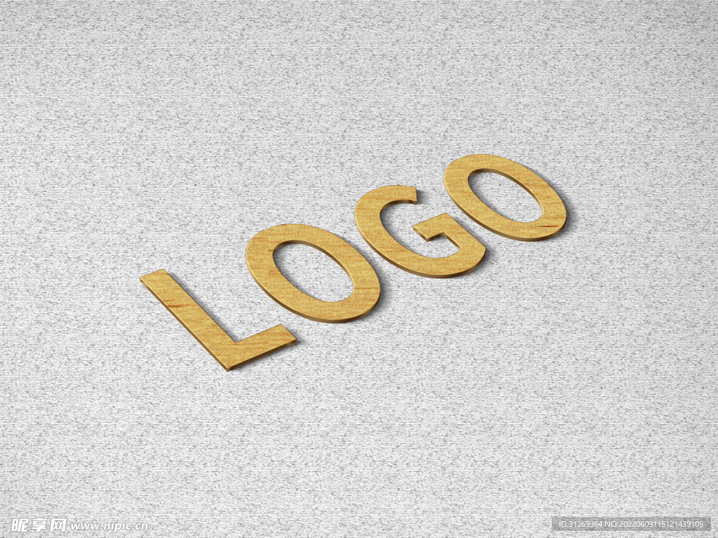 logo样机俯视