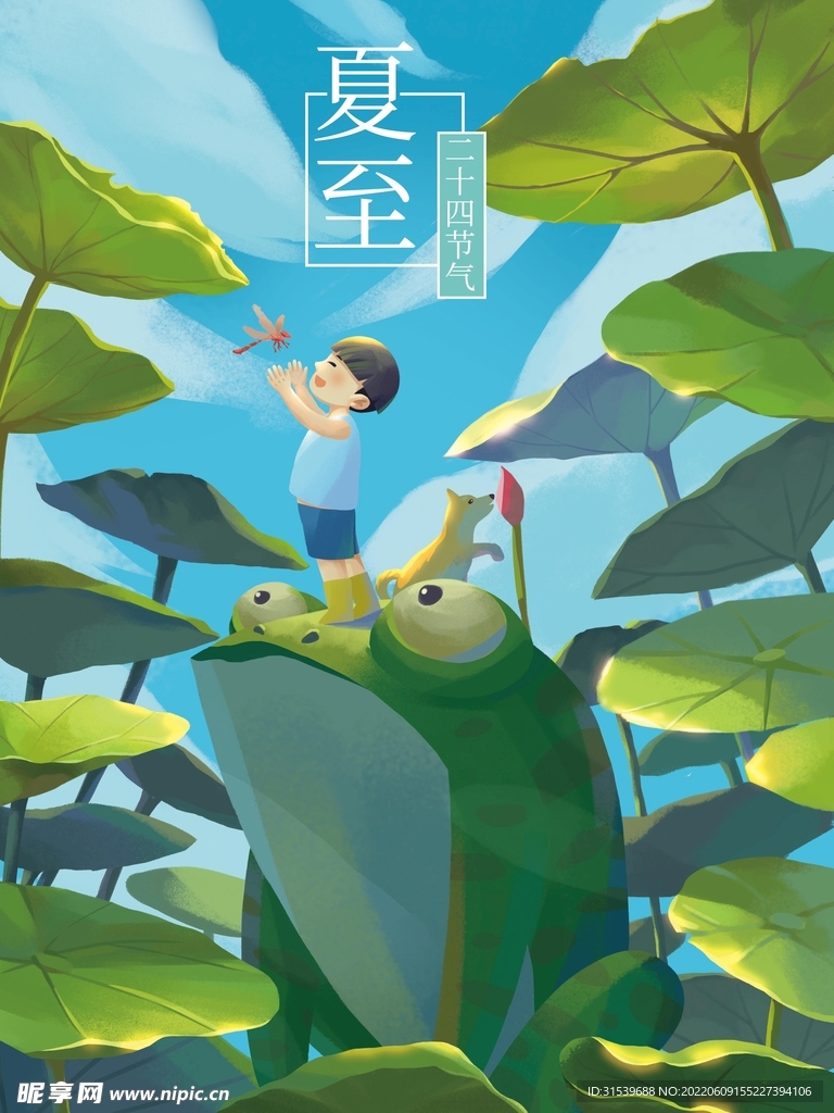 夏至二十四节气海报