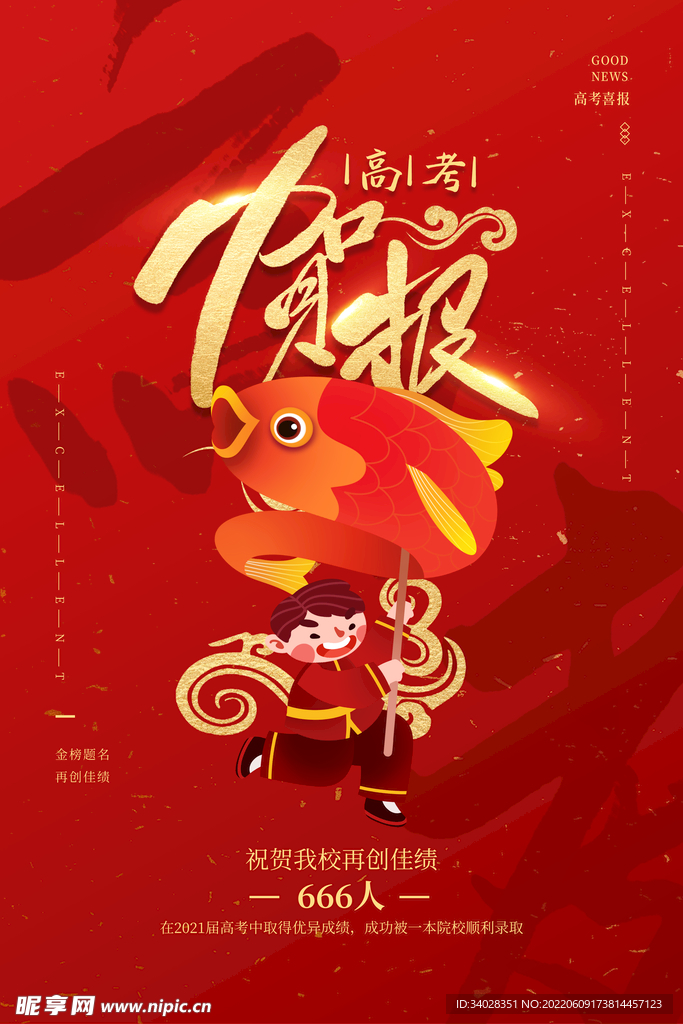 喜报海报