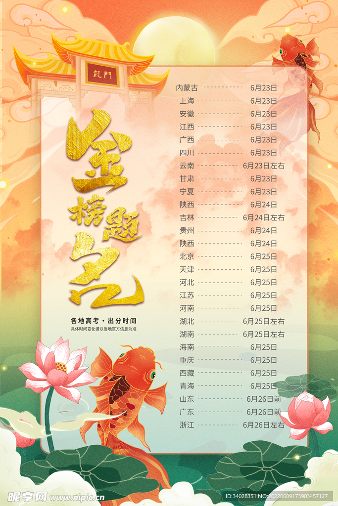 喜报海报
