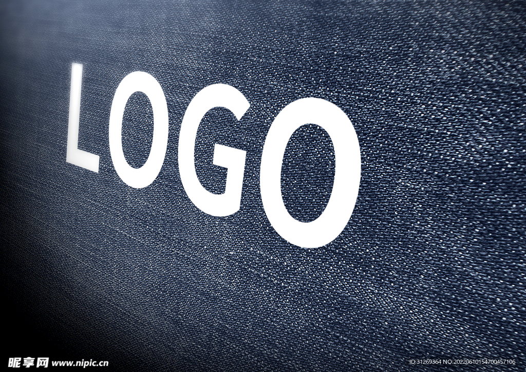logo样机布料效果图 