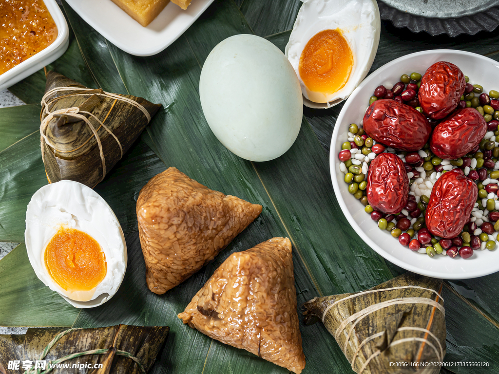 端午节粽子咸鸭蛋美食