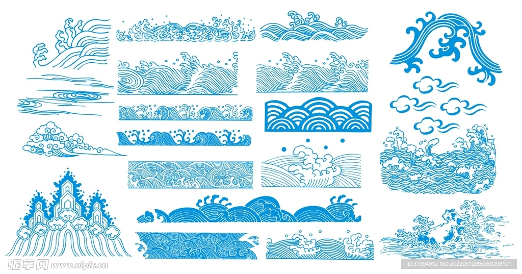 波浪花纹