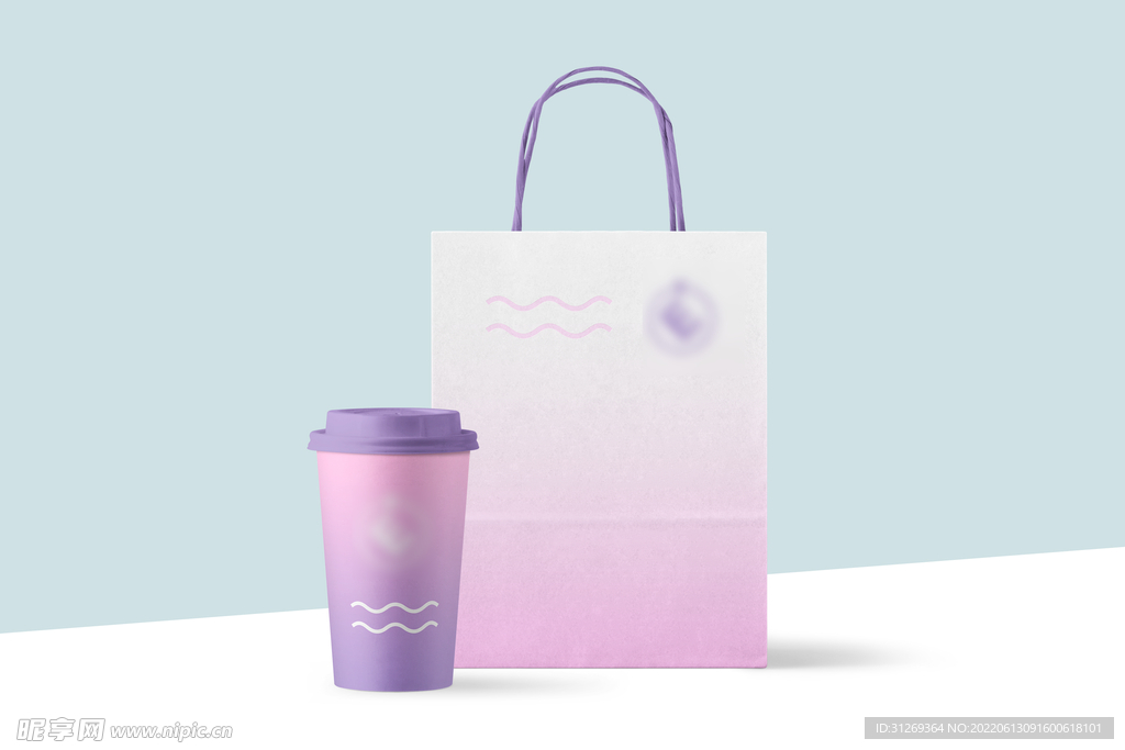 袋子奶茶杯子样机
