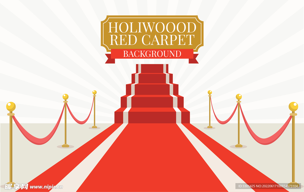 矢量红地毯 