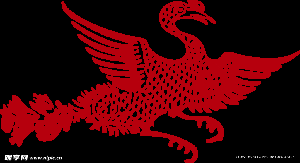 传统凤纹 