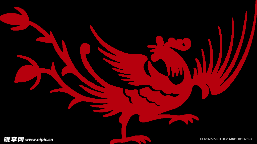 传统凤纹 