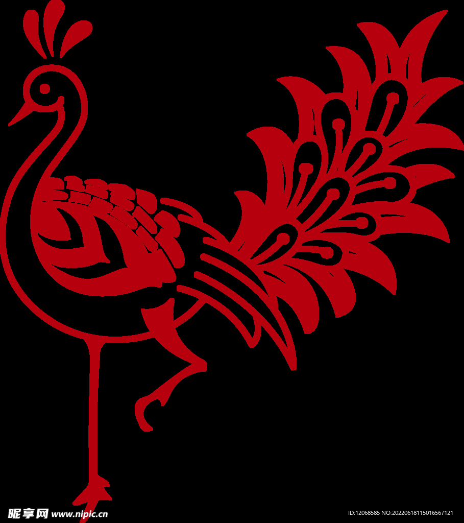 传统凤纹