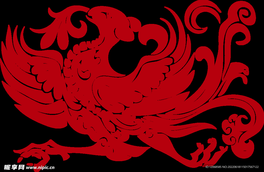 传统凤纹