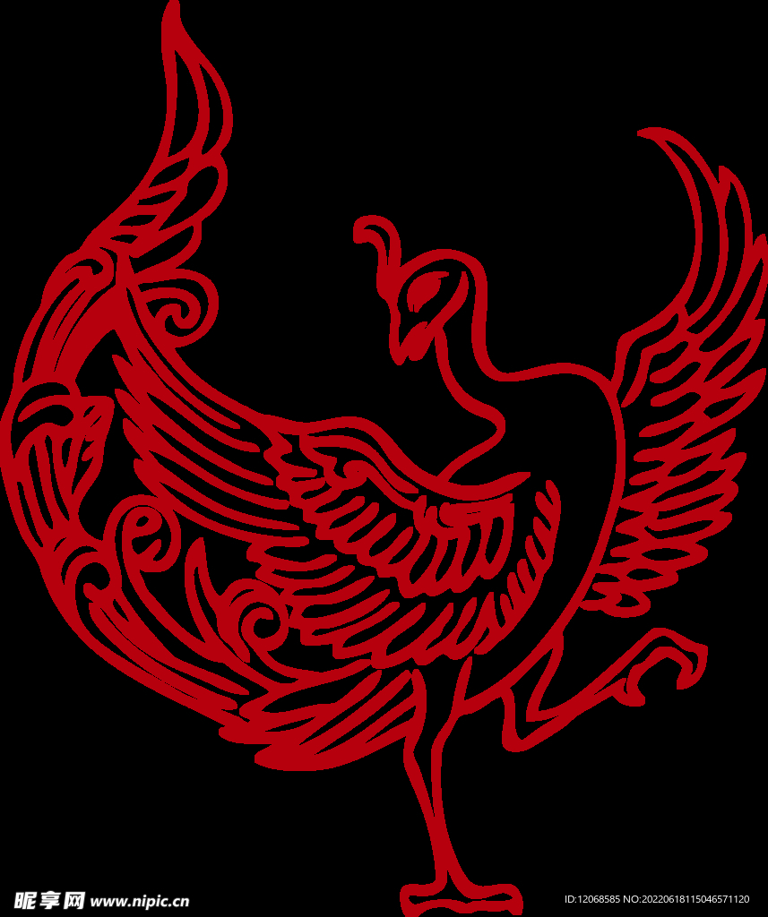 传统凤纹