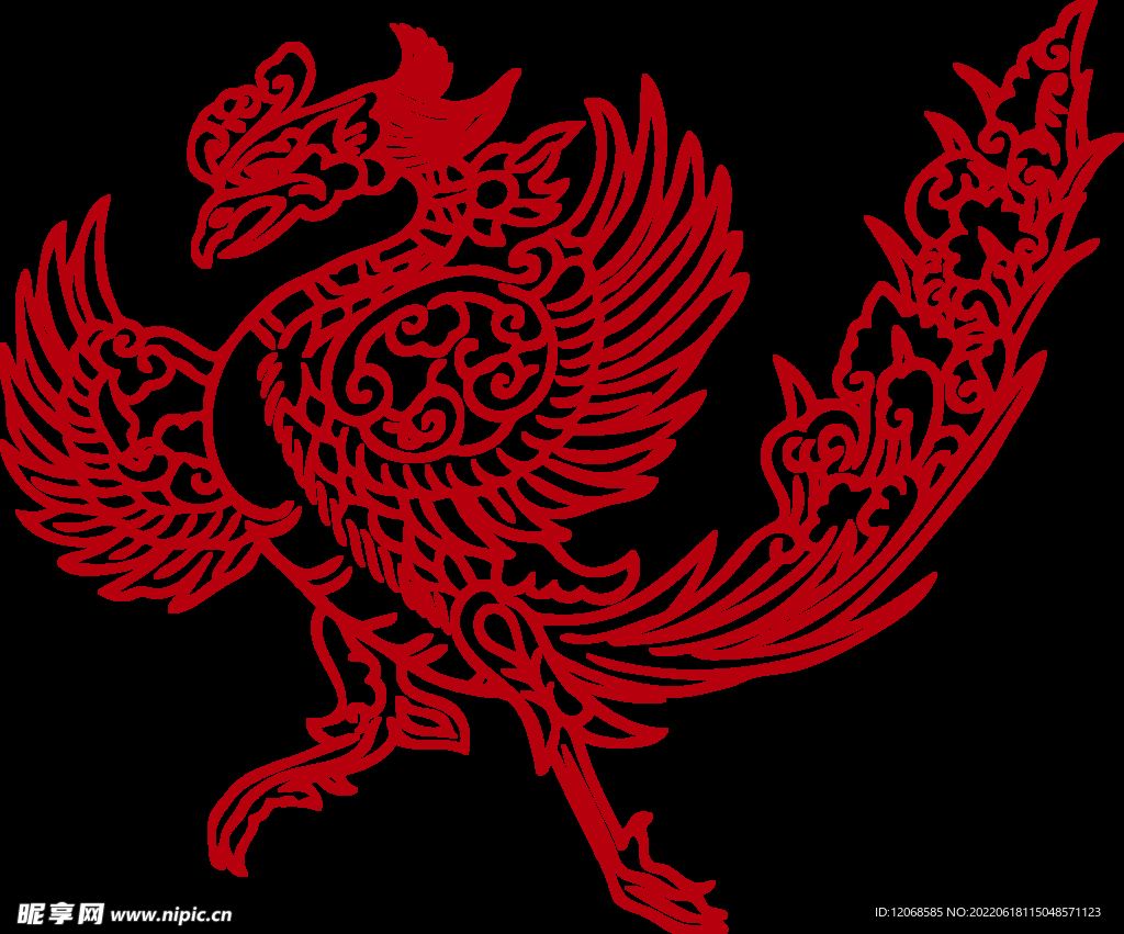 传统凤纹