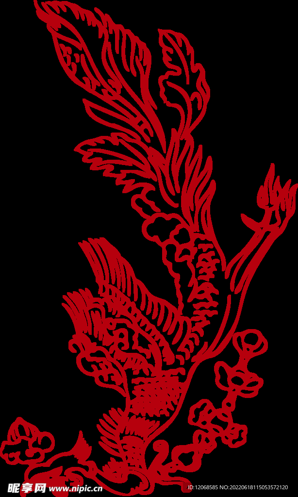 传统凤纹