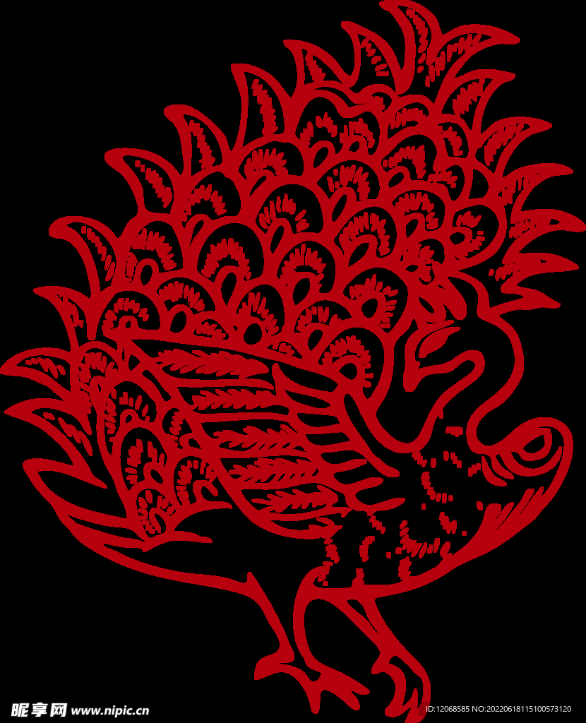传统凤纹