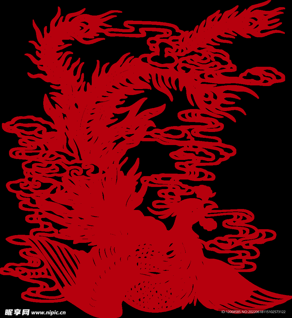 传统凤纹